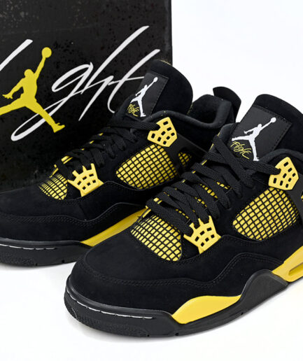 Air Jordan 4 Black and Yellow