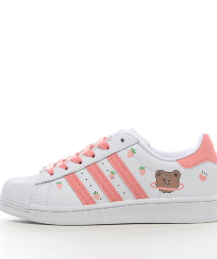 Adidas Superstar White Strawberry